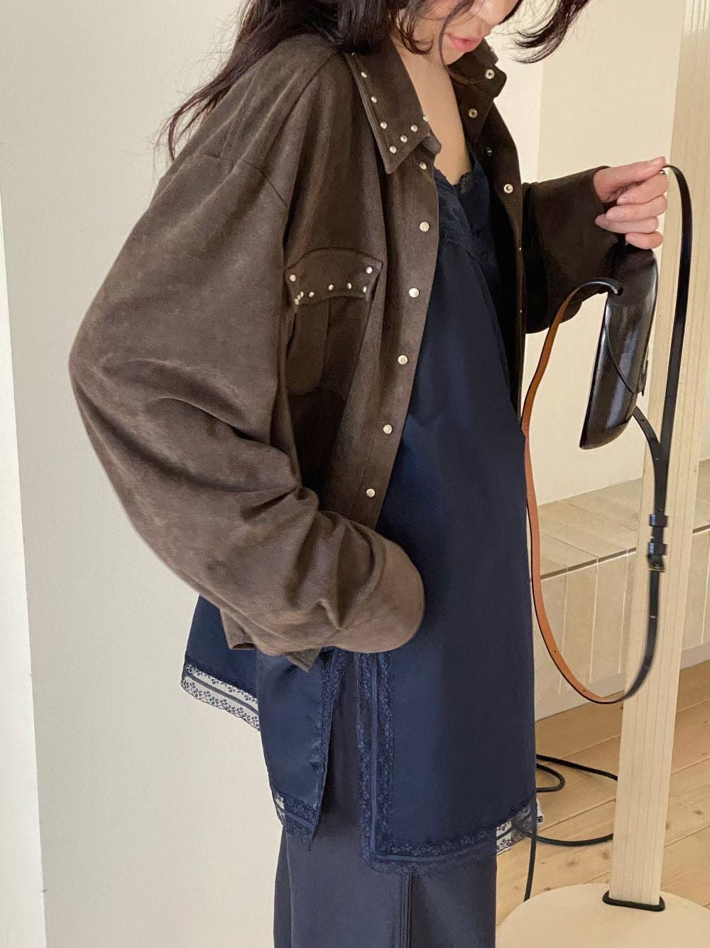 Must Buy Stud Suede Jacket