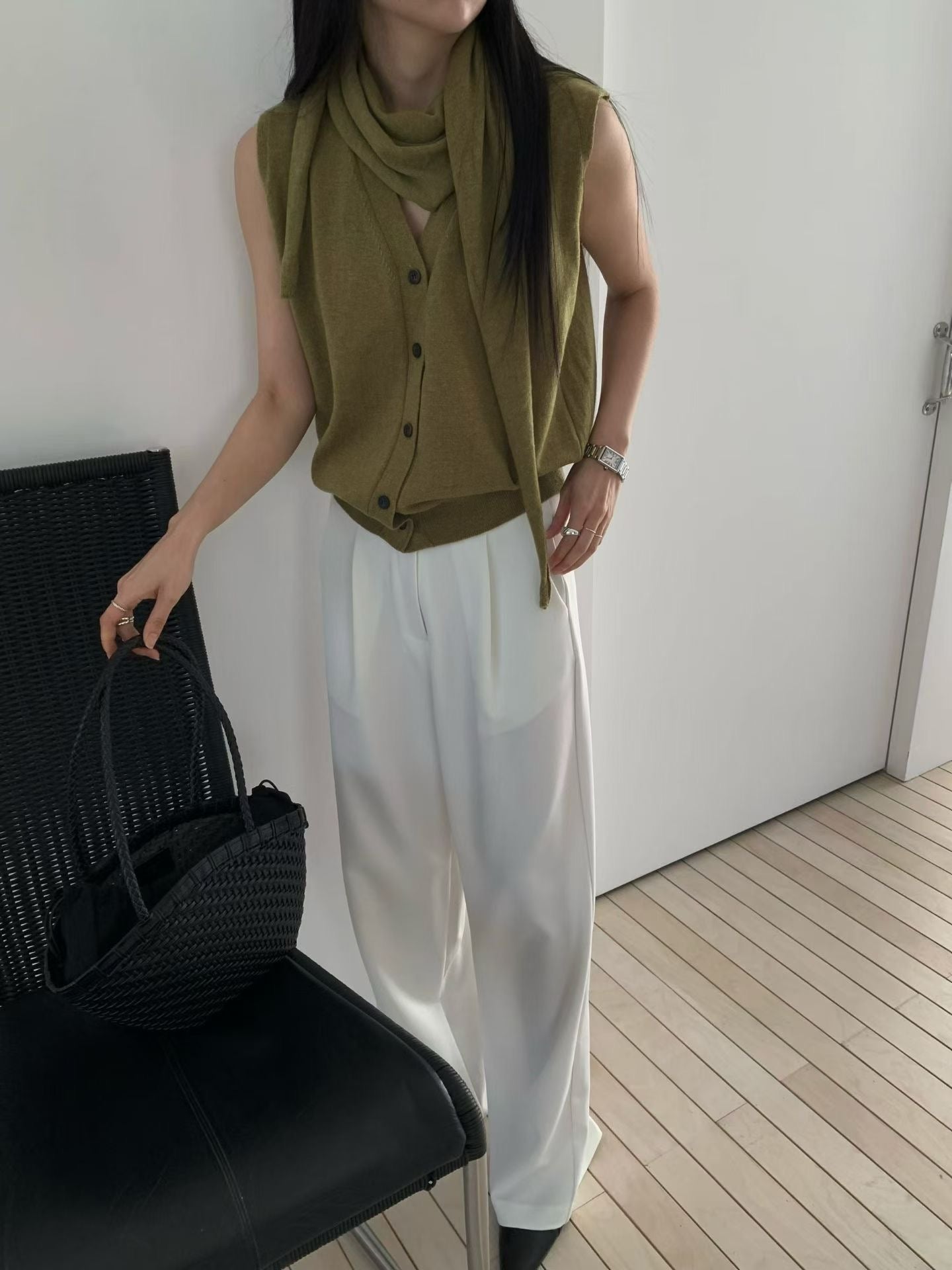 Button Knit Vest