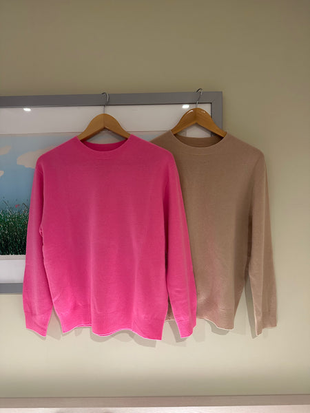 Whole-garment Cashmere Knit Top