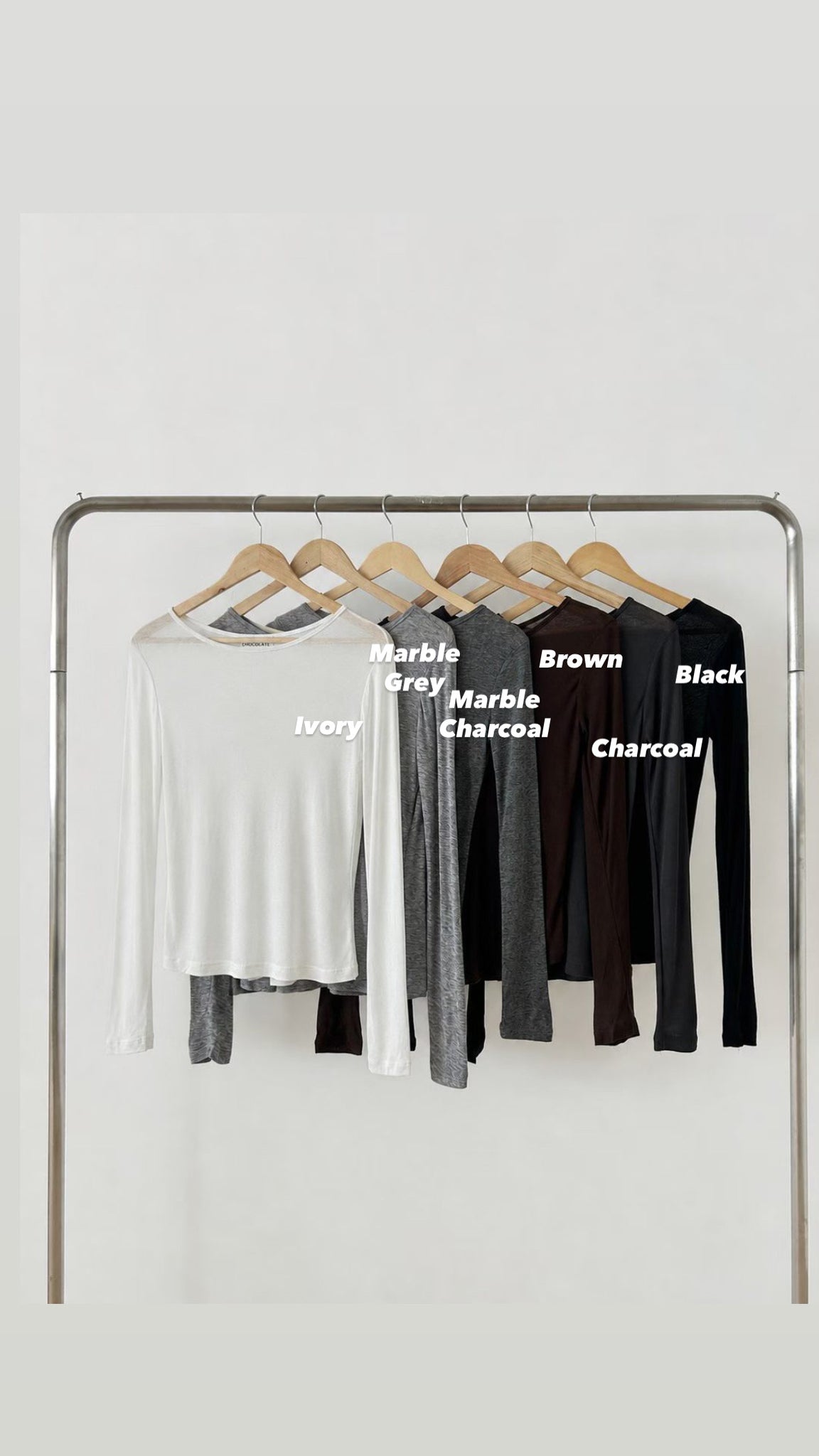 Nice Collar Thin Long Sleeve Tee (加購$188)