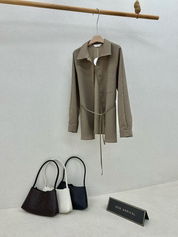 Textured Shirt Jacket
