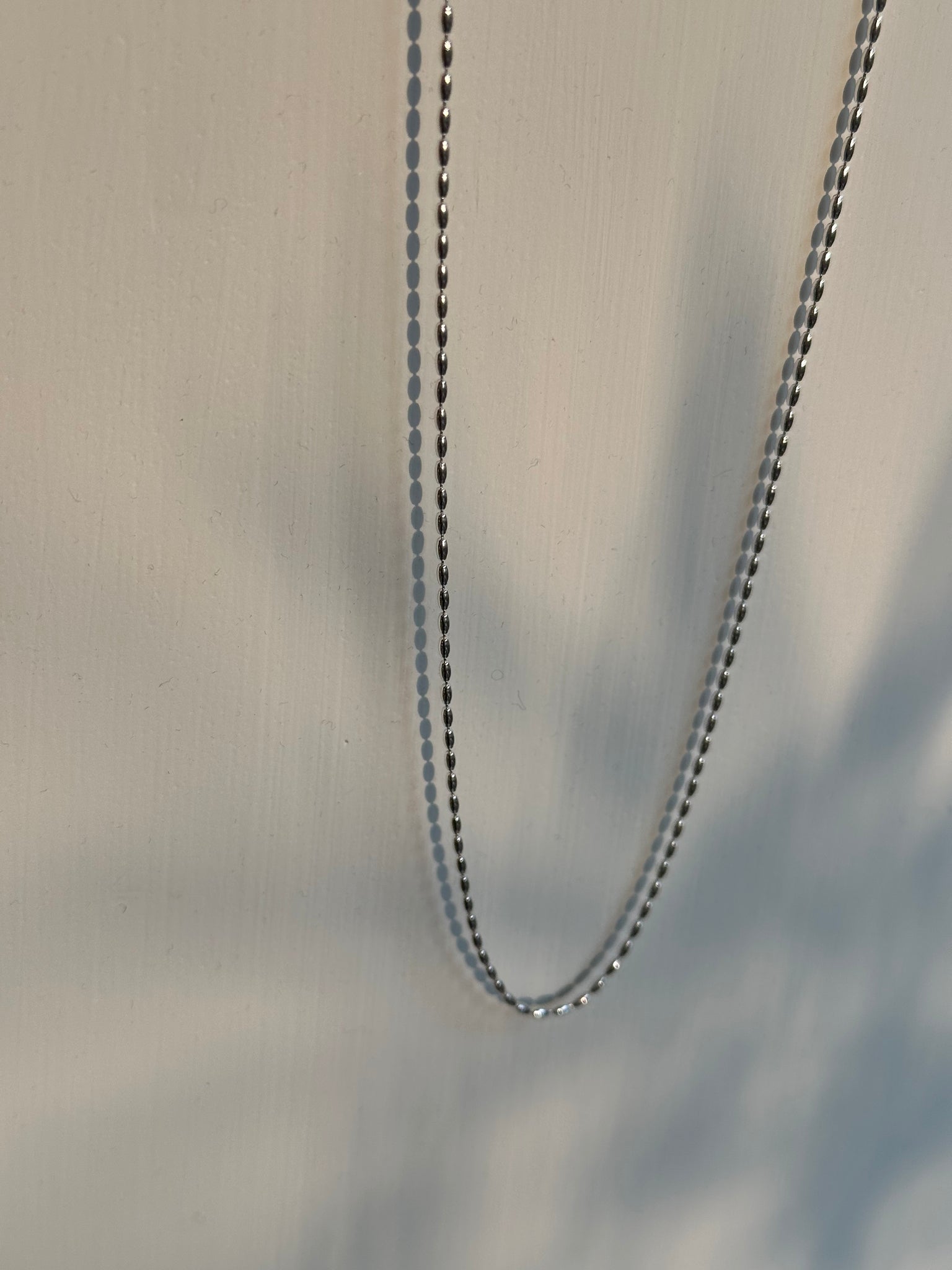 925 Silver Adjustable Oval Classy Necklace 22"