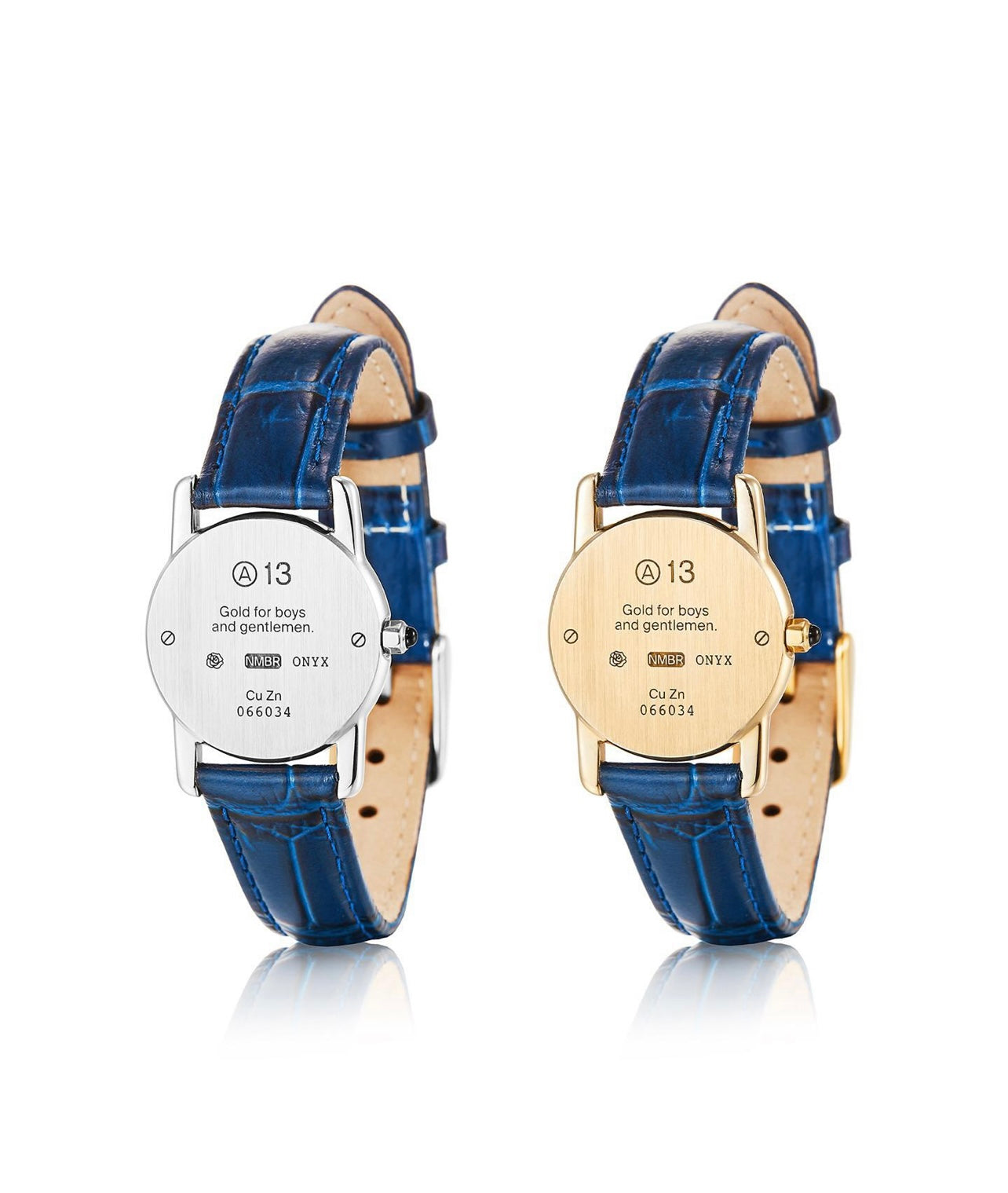 Numbering Round Watch Bracelet Blue