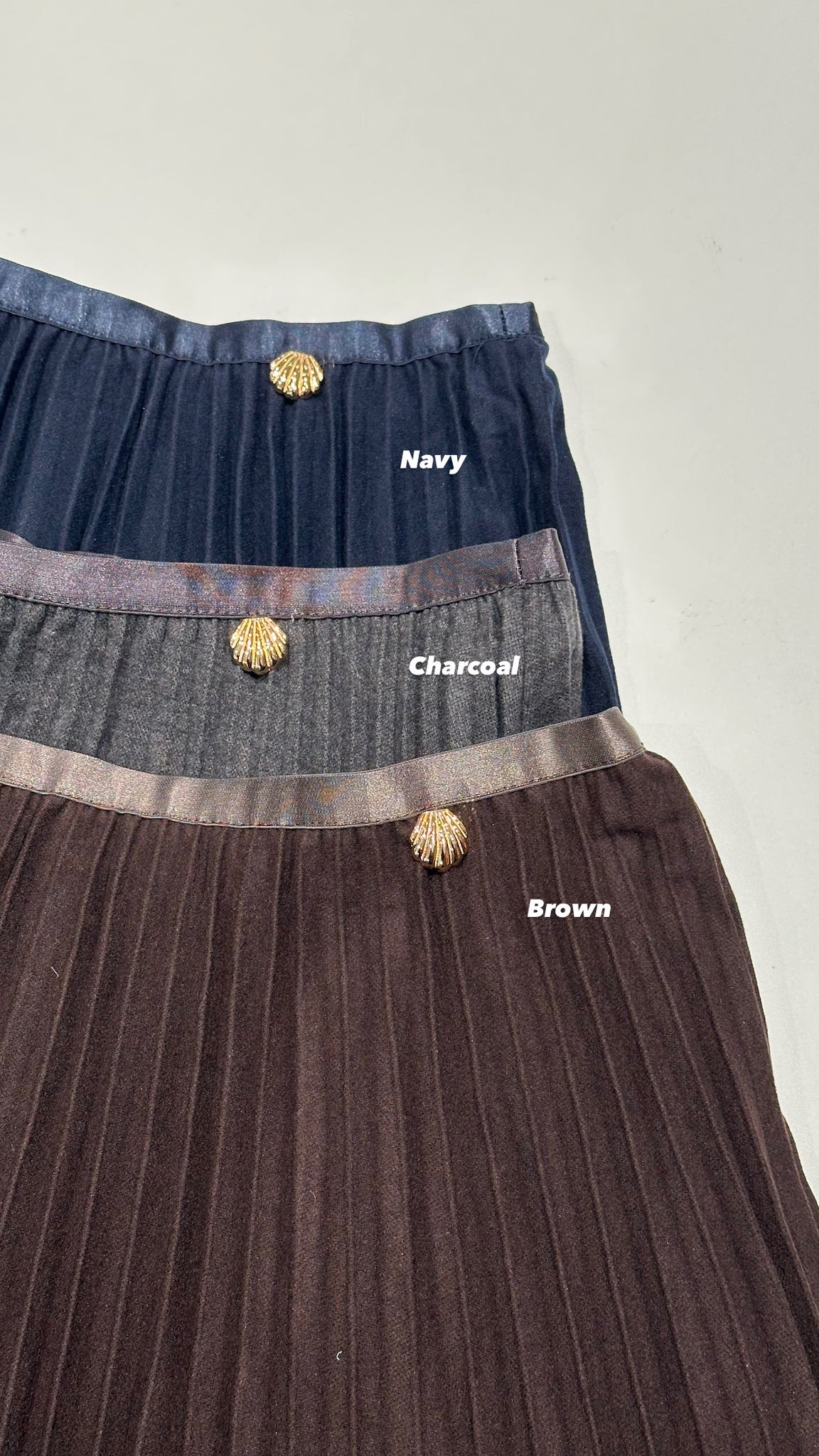 Quality Wool Pleated Skirt