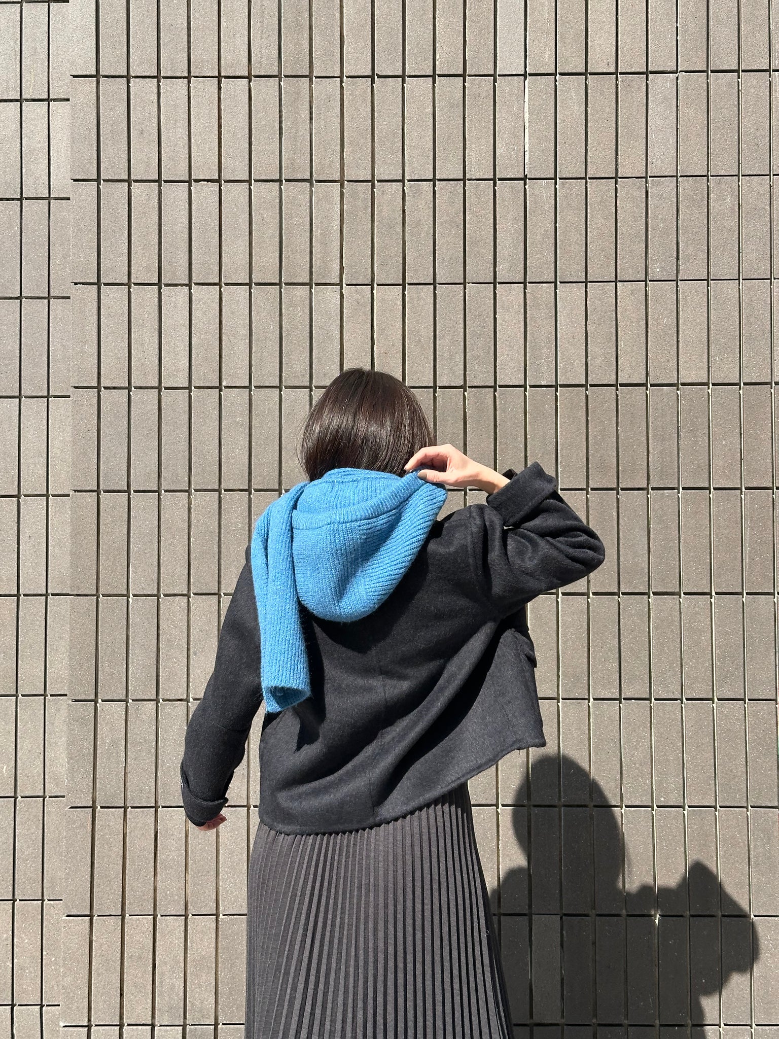 Short Hand Made Collar Wool Coat