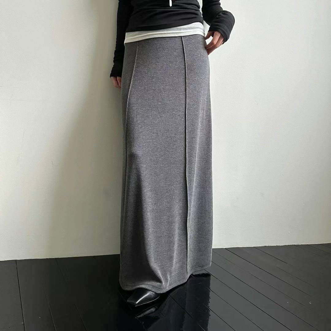 Seam Long Skirt