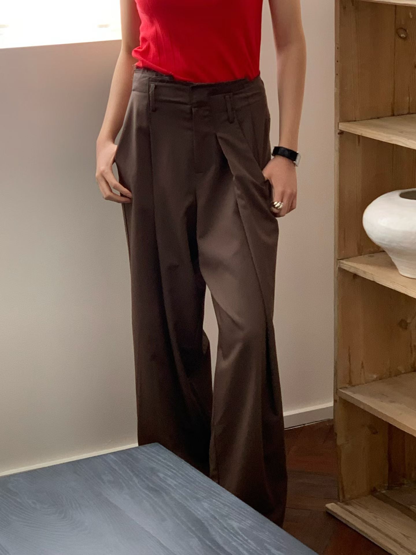 Designer Twisted Seam Tailor Pants