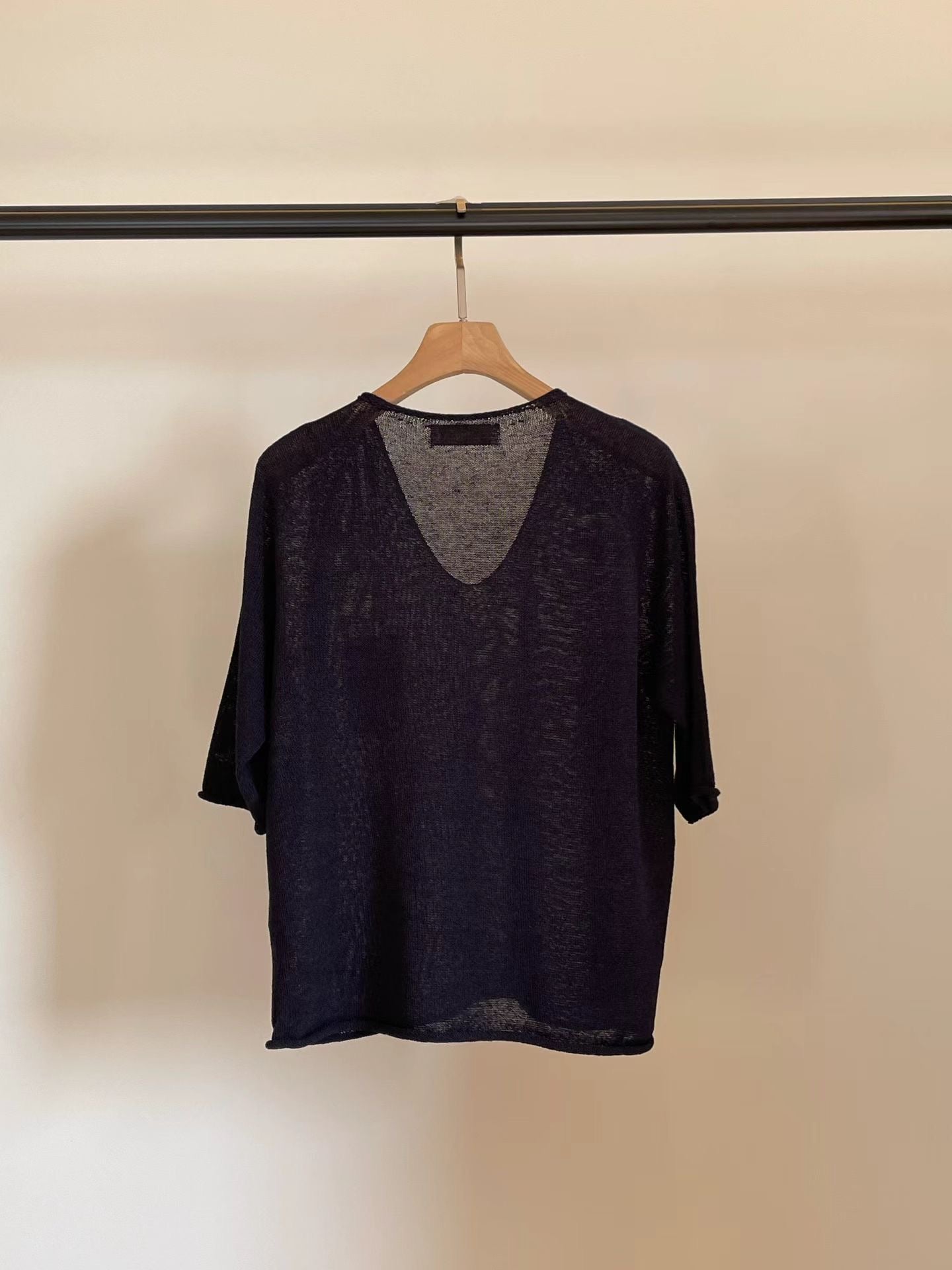 Wholegarment V Neck Knit Top