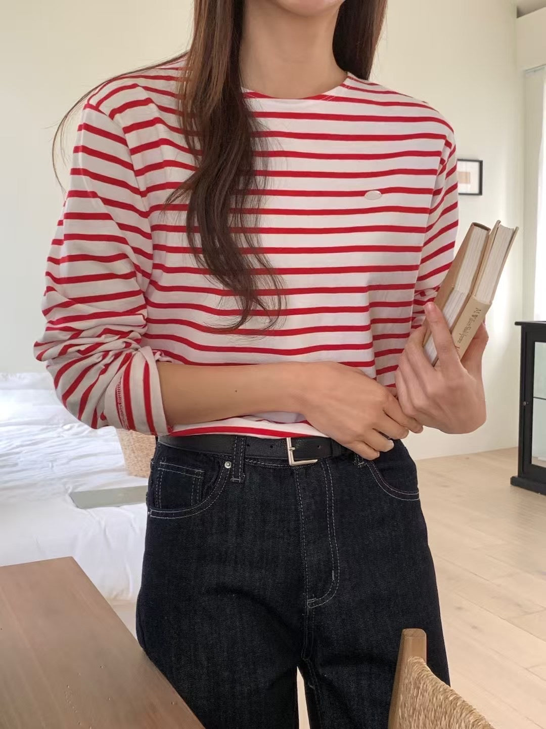 Essential French Stripe Tee  (加購$198)