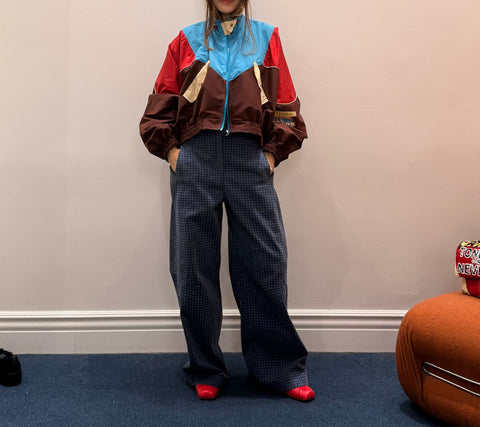 Mixed Colour Cool Parka Jacket