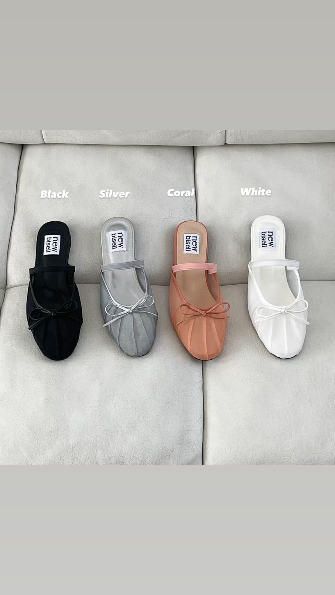 Mesh Ballerina Mules  (限時超抵快閃價$398至今晚23:59, 18-20Jun 超抵價$428, 之後批發價$468)