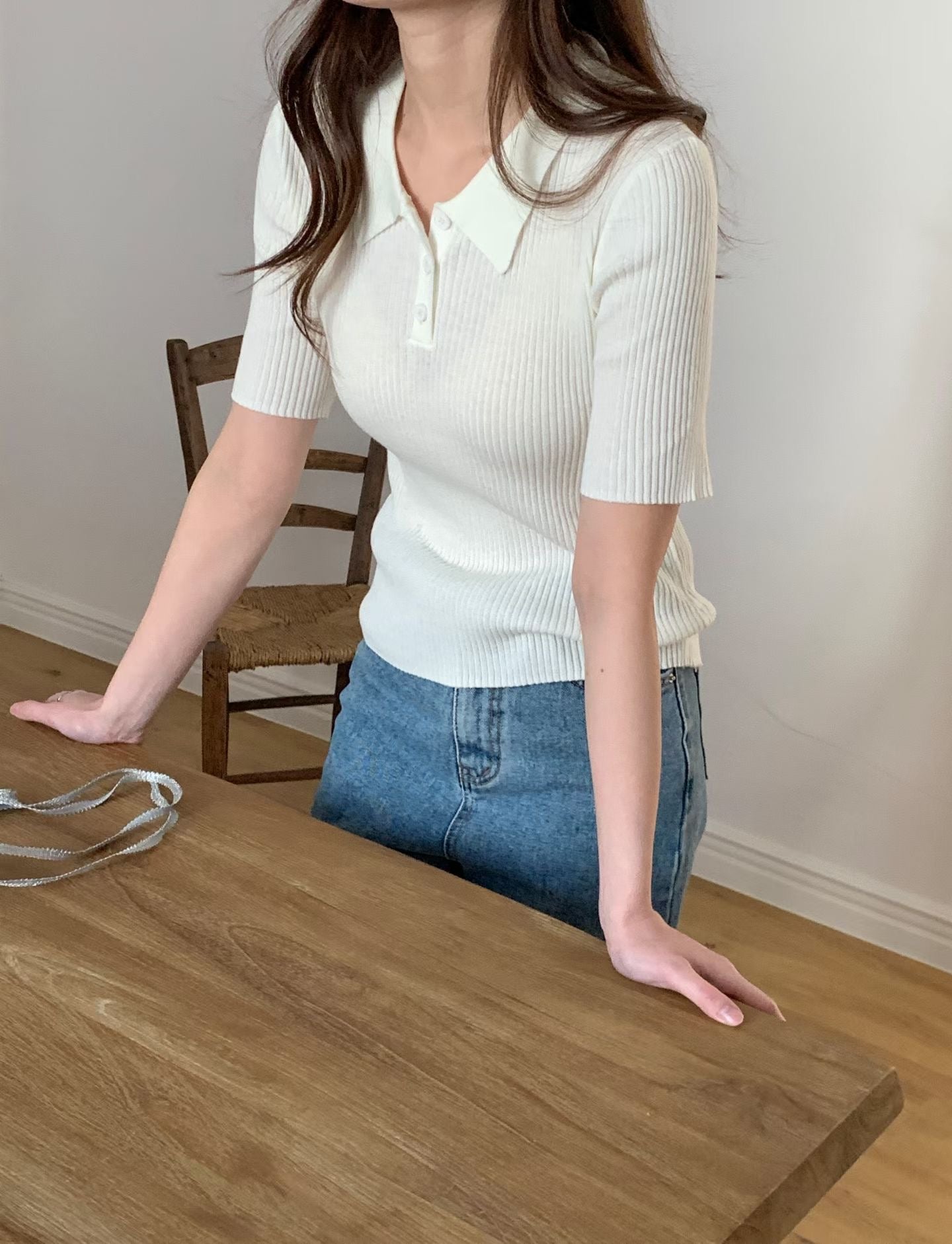 New Season Polo Knit Top