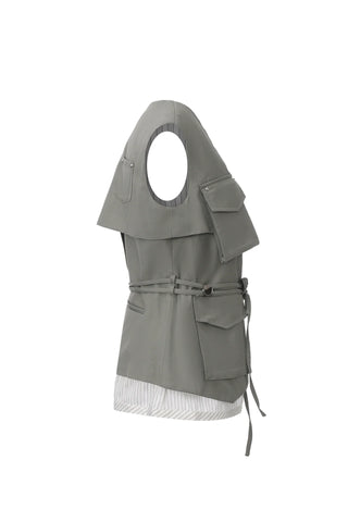 Layers Pocket Gilet Olive