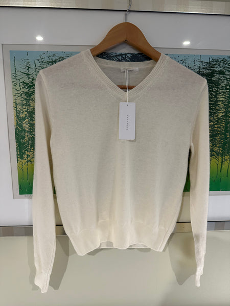 Classy V Neck Cashmere Knit Top