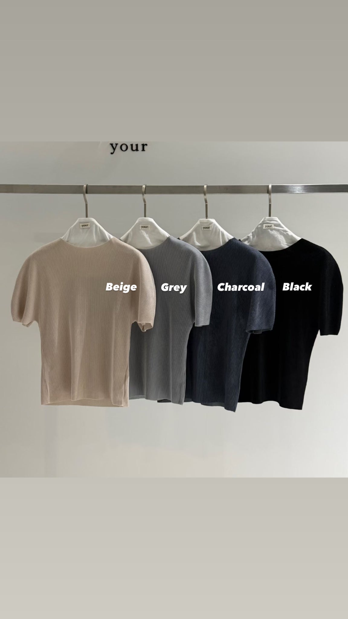 Velvet Ribbed Top (10-12Sep超抵價$268, 之後批發價$298)