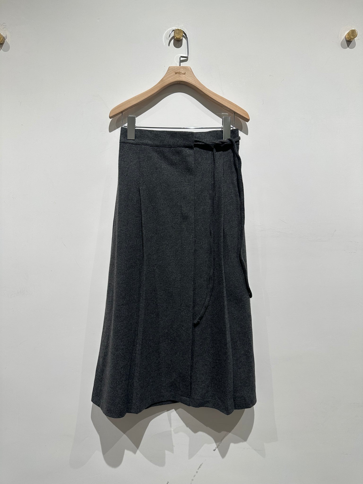 Folds Wool Skirt