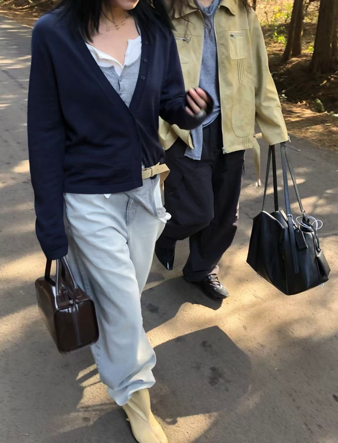 V Neck Button Knit Top