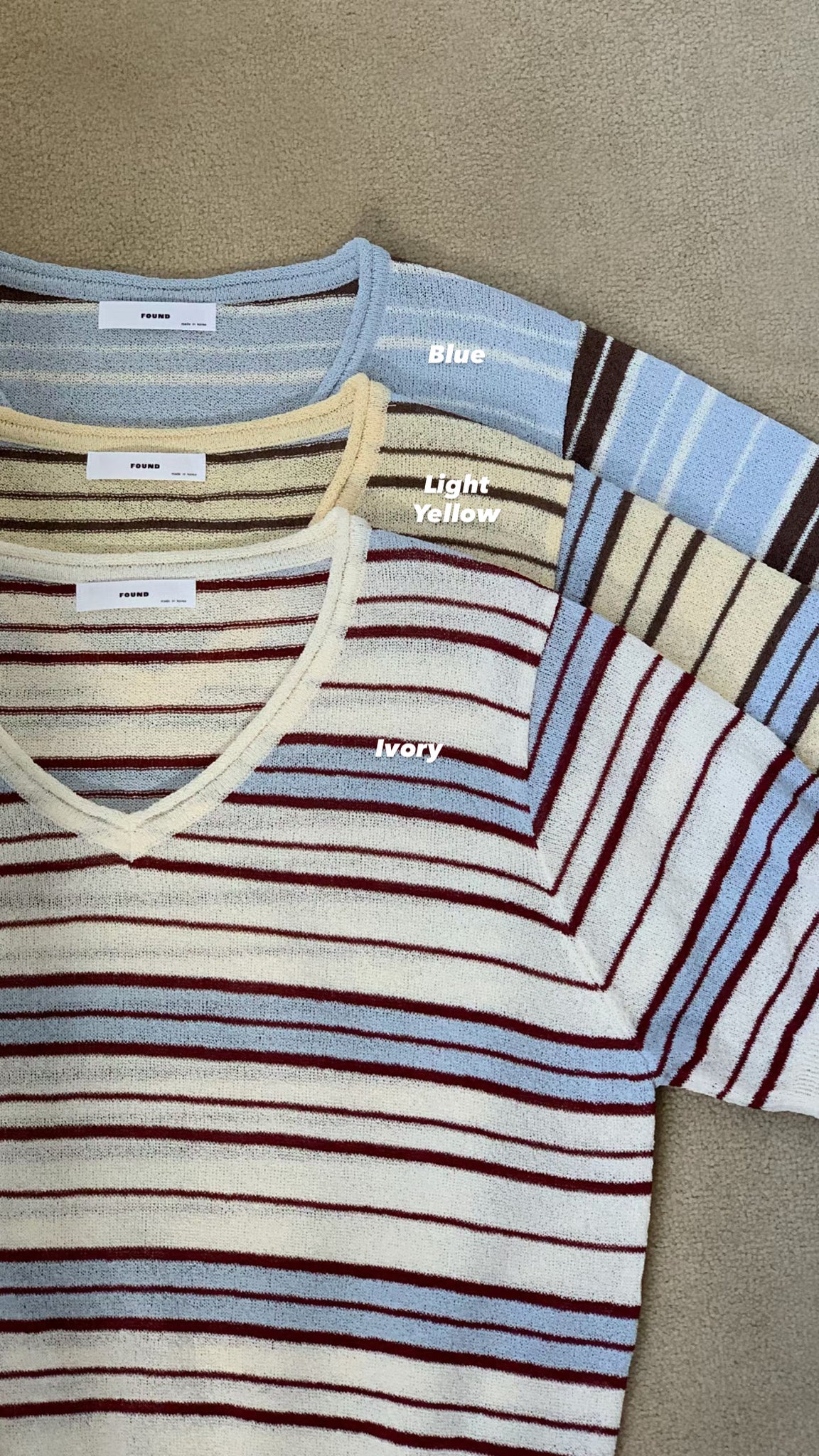 Stripe Grains Knit Top (18-20Jun 超抵價$268, 之後批發價$298)