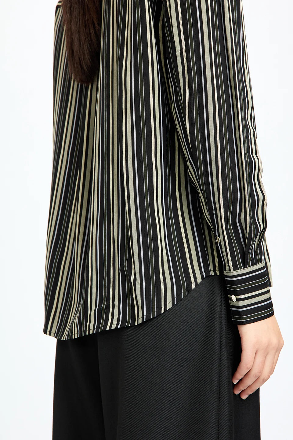 Layers Elegance Shirt On Shirt Stripe