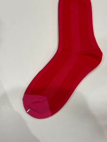 Embossed Red Socks