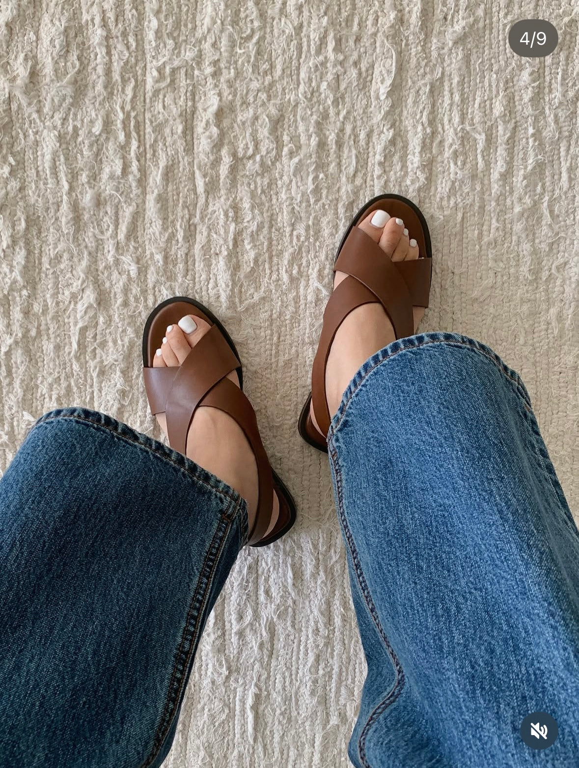 Genuine Leather Classy Cross Sandal (28-30May 超抵價 $528, 批發價$568)