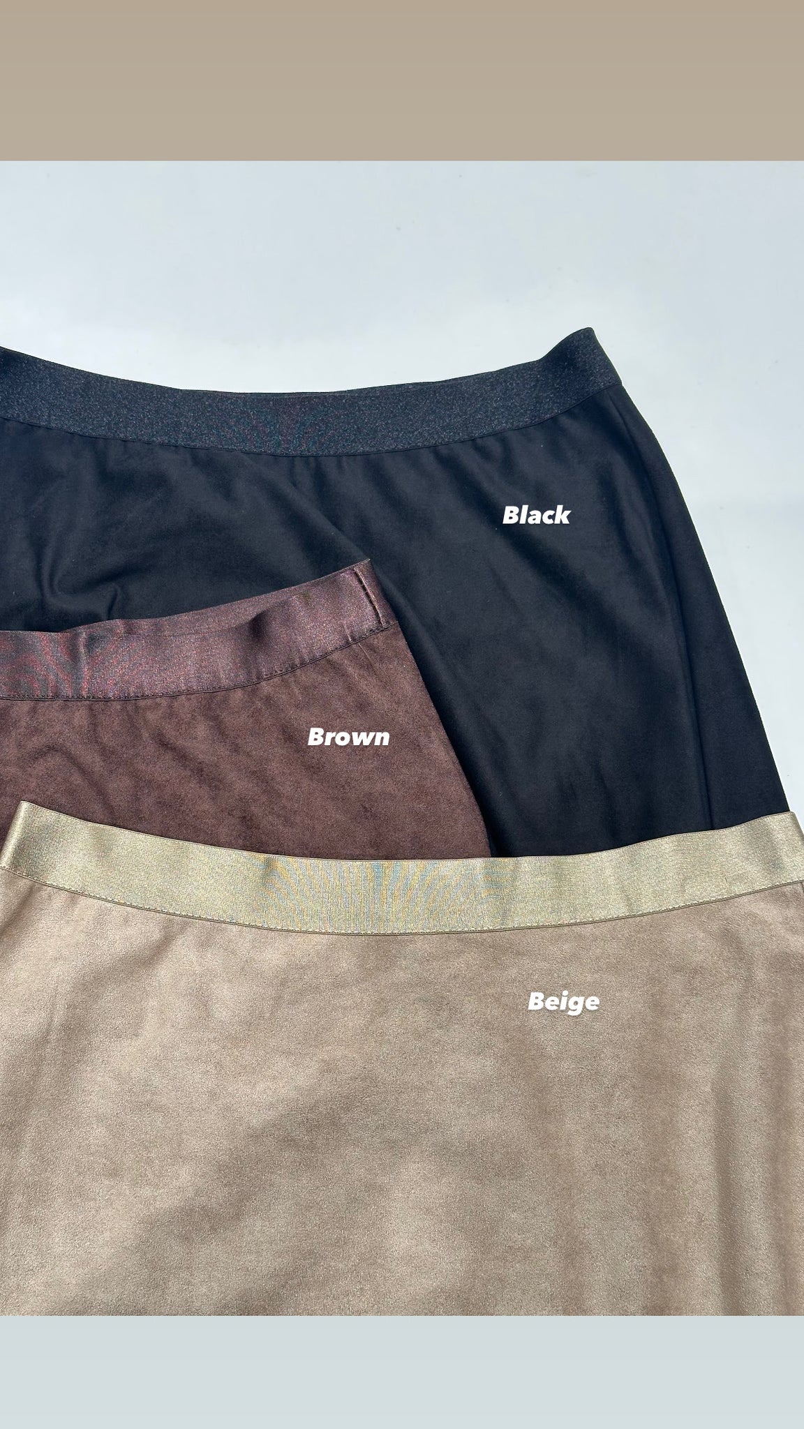 Suede Flare Long Skirt (15-18Jan $298, 之後批發價$398）