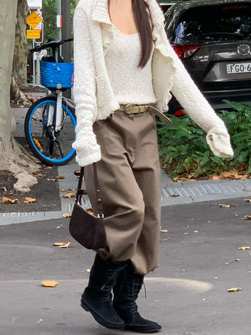 Bell Shape Buckle Pants