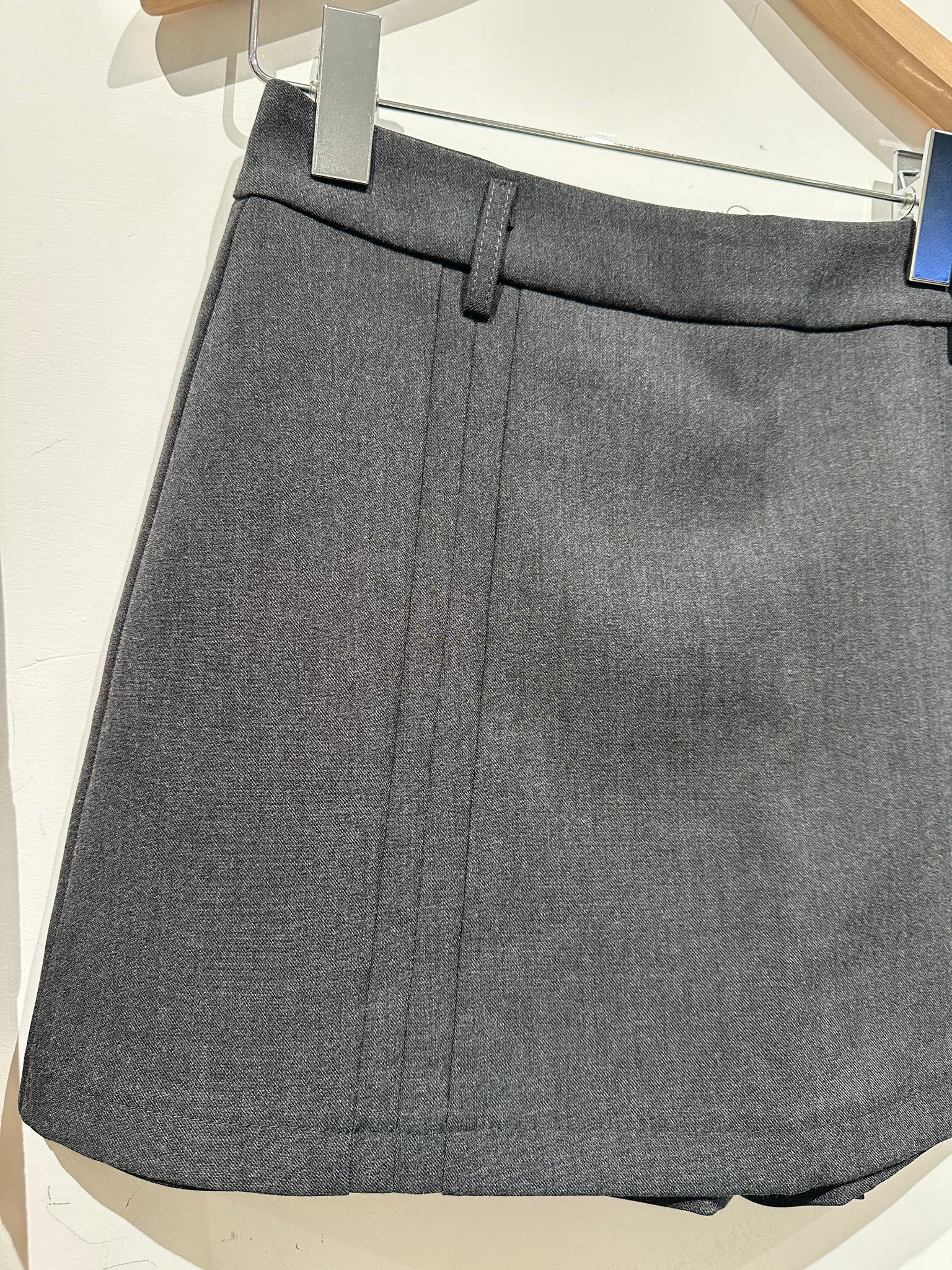 Double Line Skirt Like Shorts