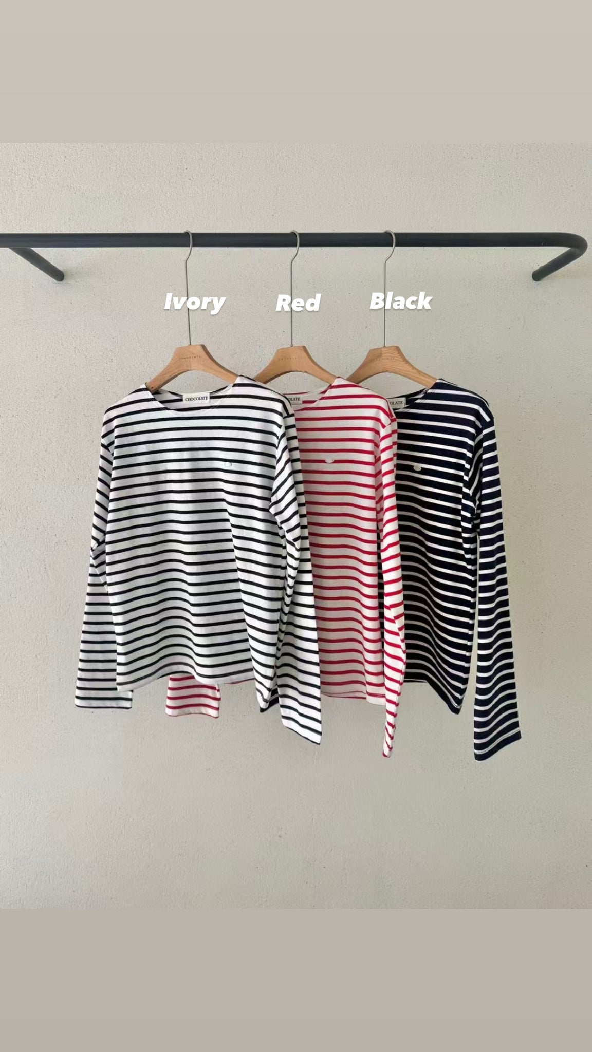 Essential French Stripe Tee  (加購$198)