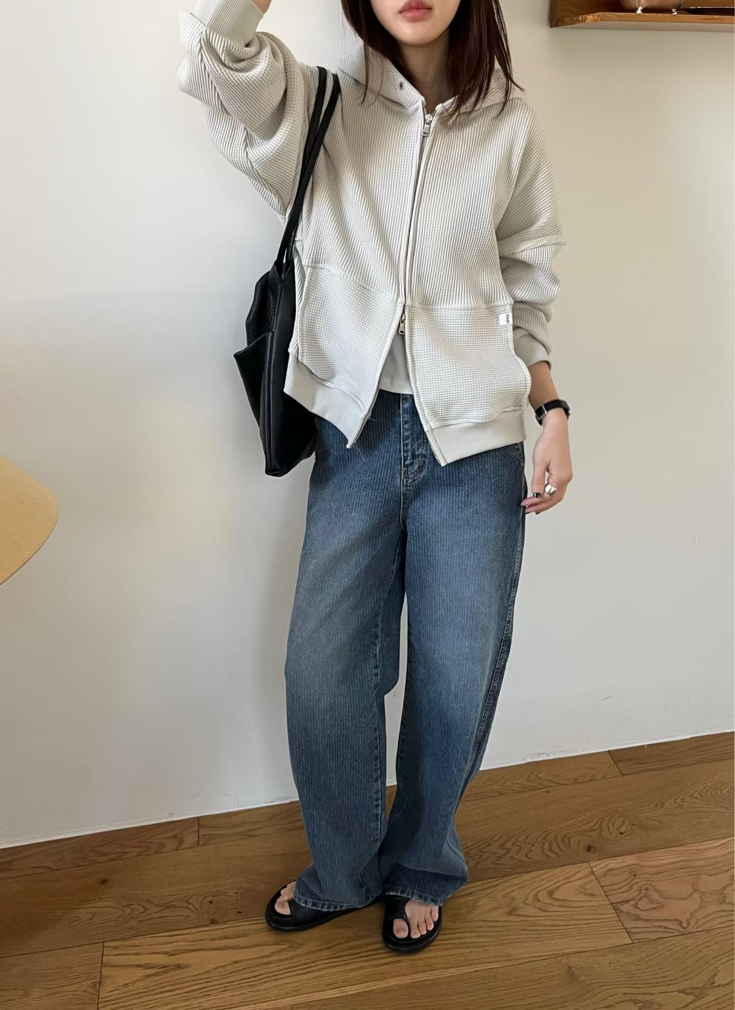 Embossed Stripe Jeans