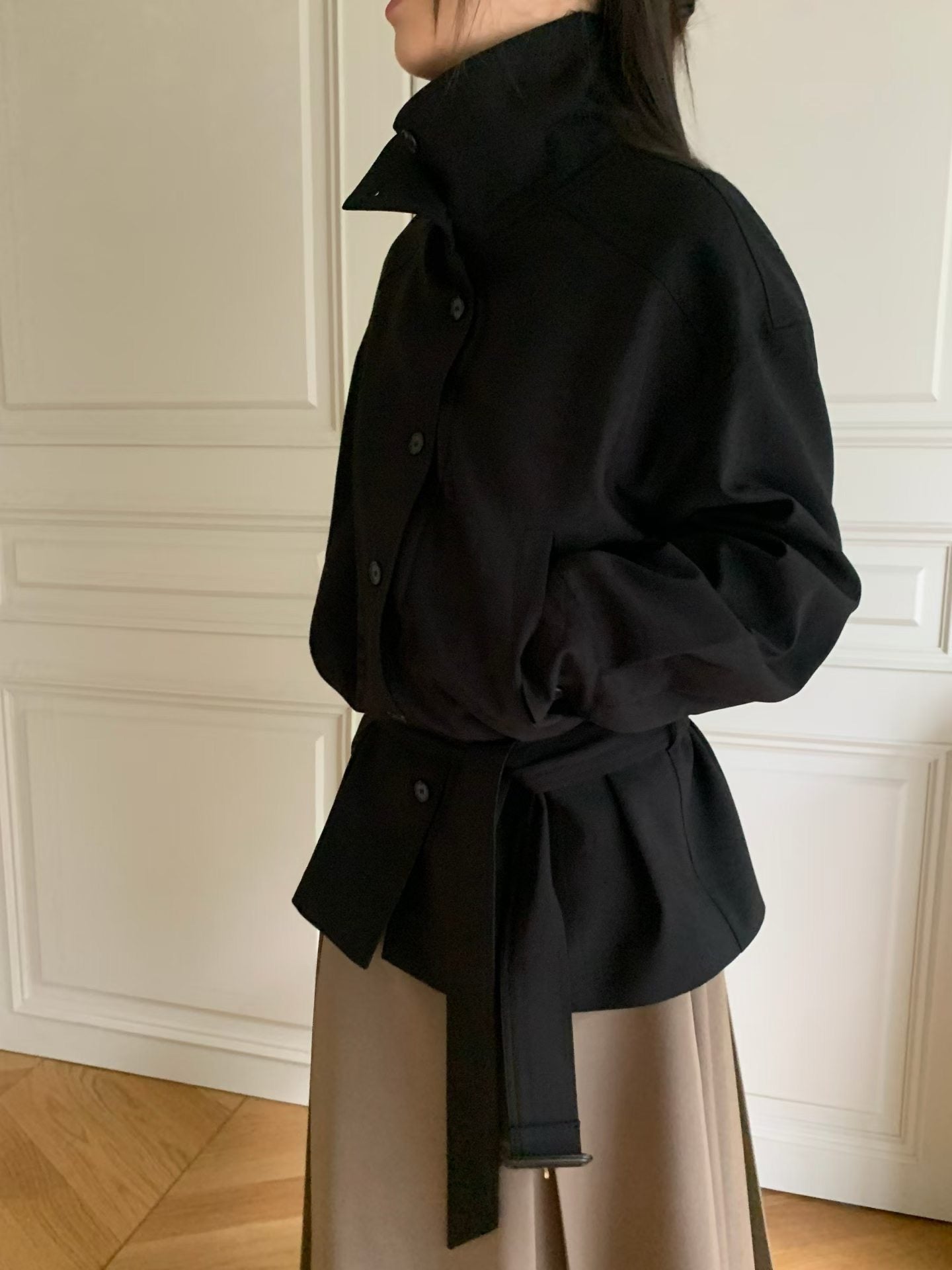 Deluxe High Neck Button Mid Trench Coat (9-11Sep超抵價$1188, 之後批發價$1288)