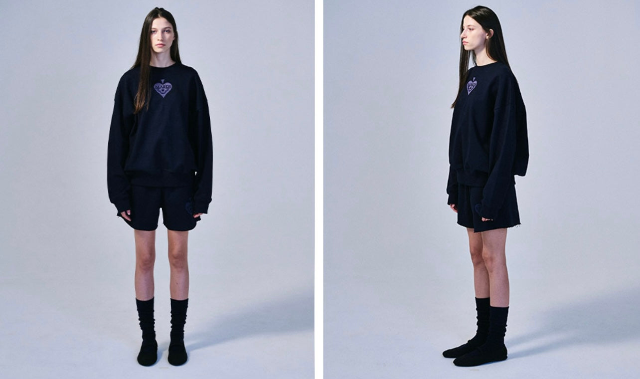 SWEATSHIRT SATIN SPADE NAVY