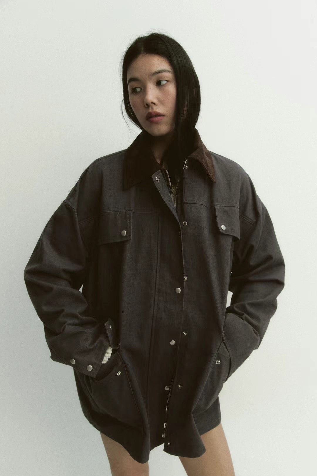 Dreamy Contract Collar Cargo Jacket