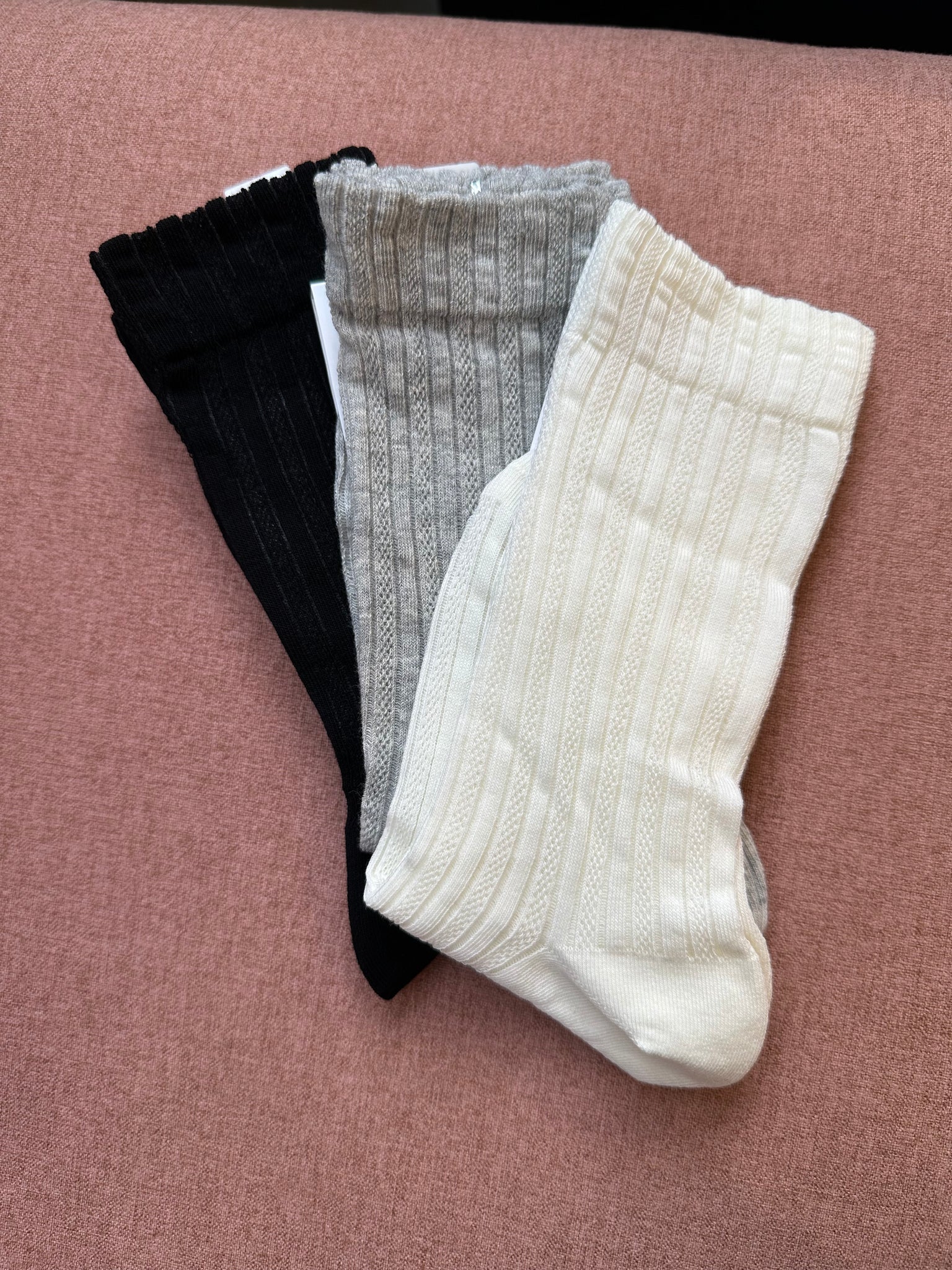 Premium Pattern Cotton Socks 3 Pairs Set