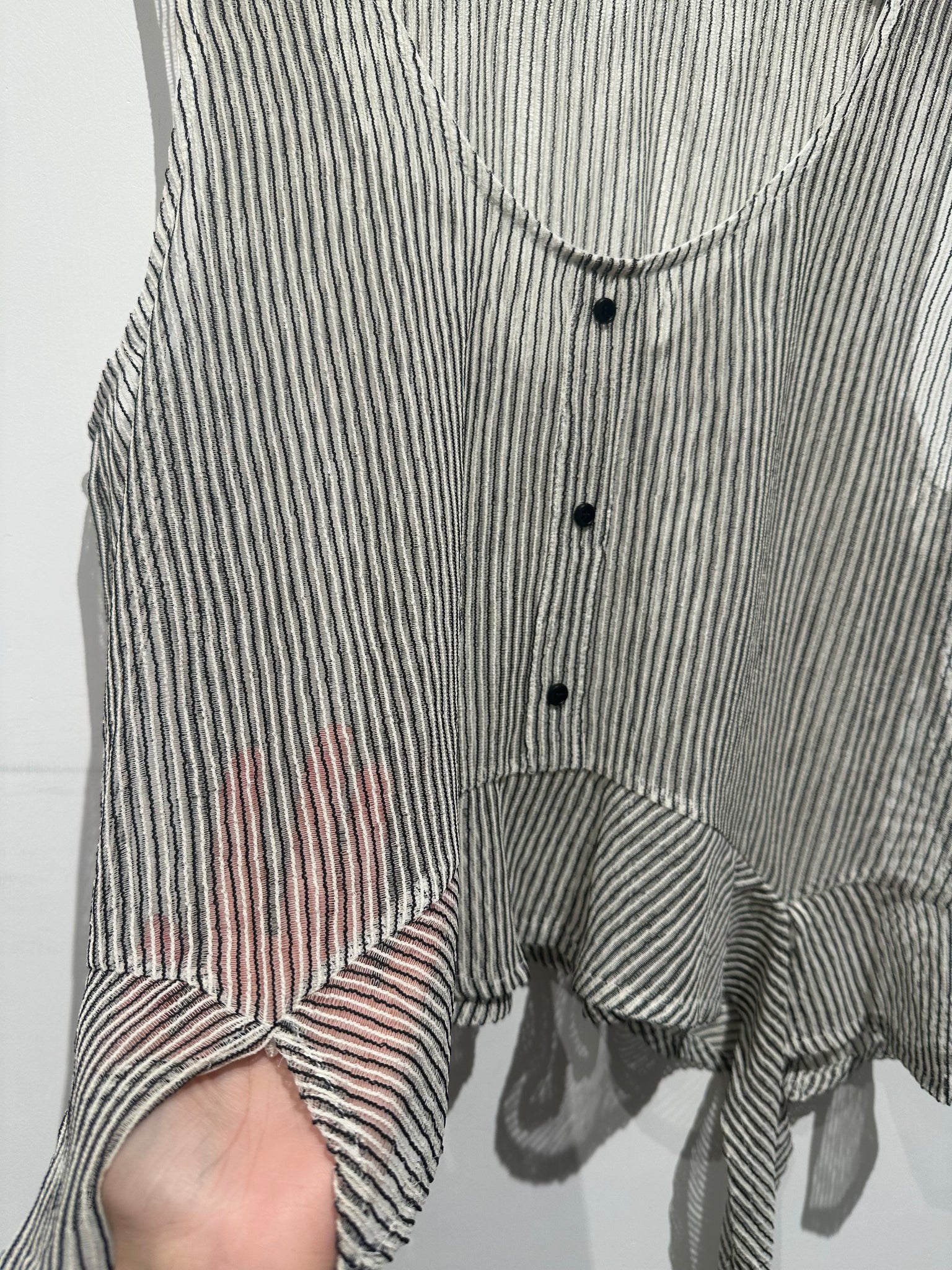 Embossed Stripe Vest