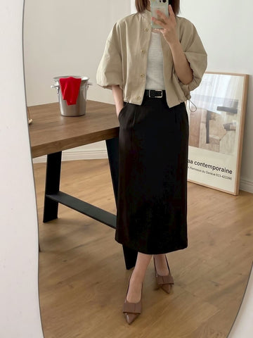 Puff Sleeve Short Jacket (10-12Sep超抵價$398, 之後批發價$468)