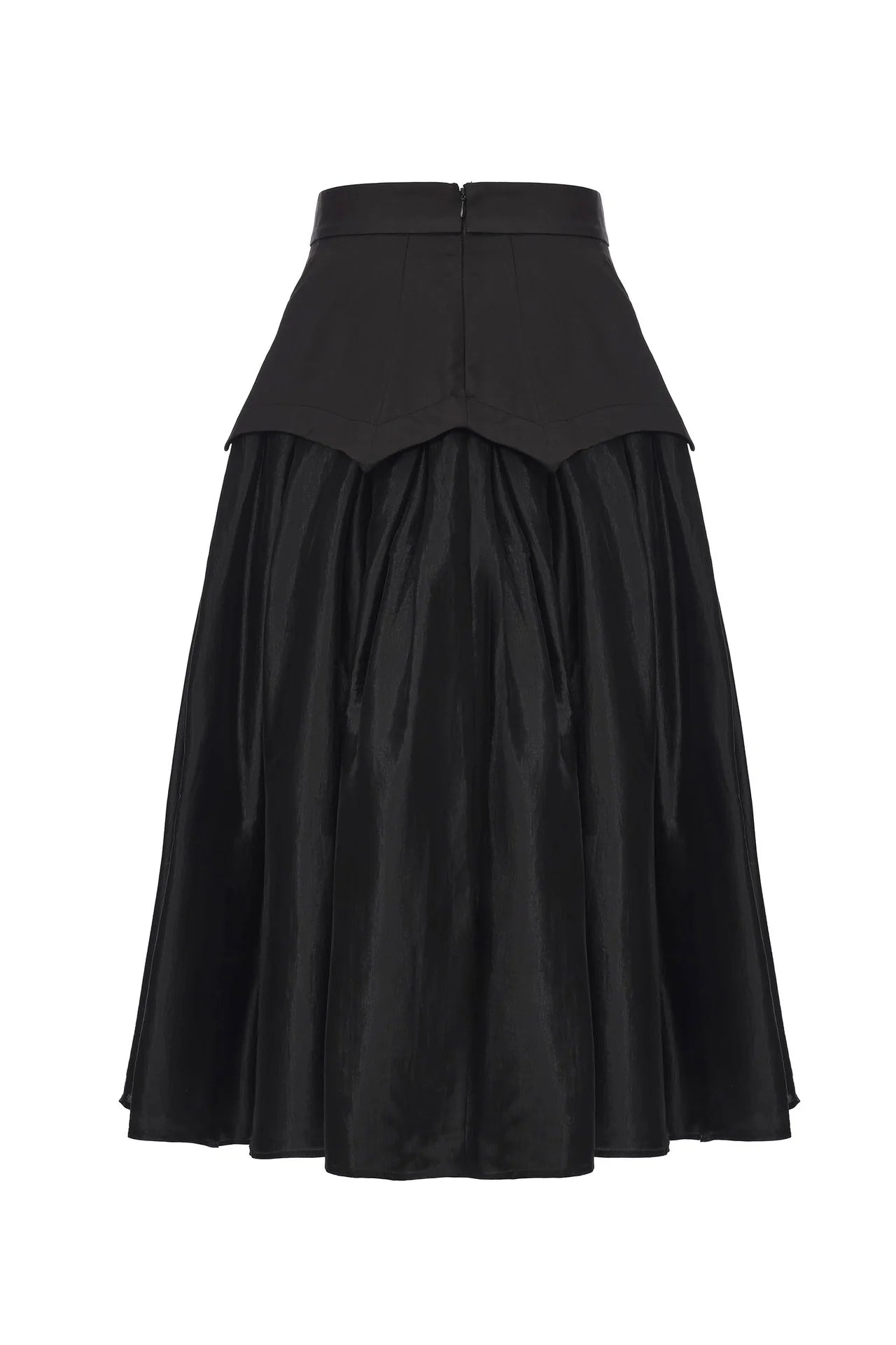 Structural Waistline See-through Skirt