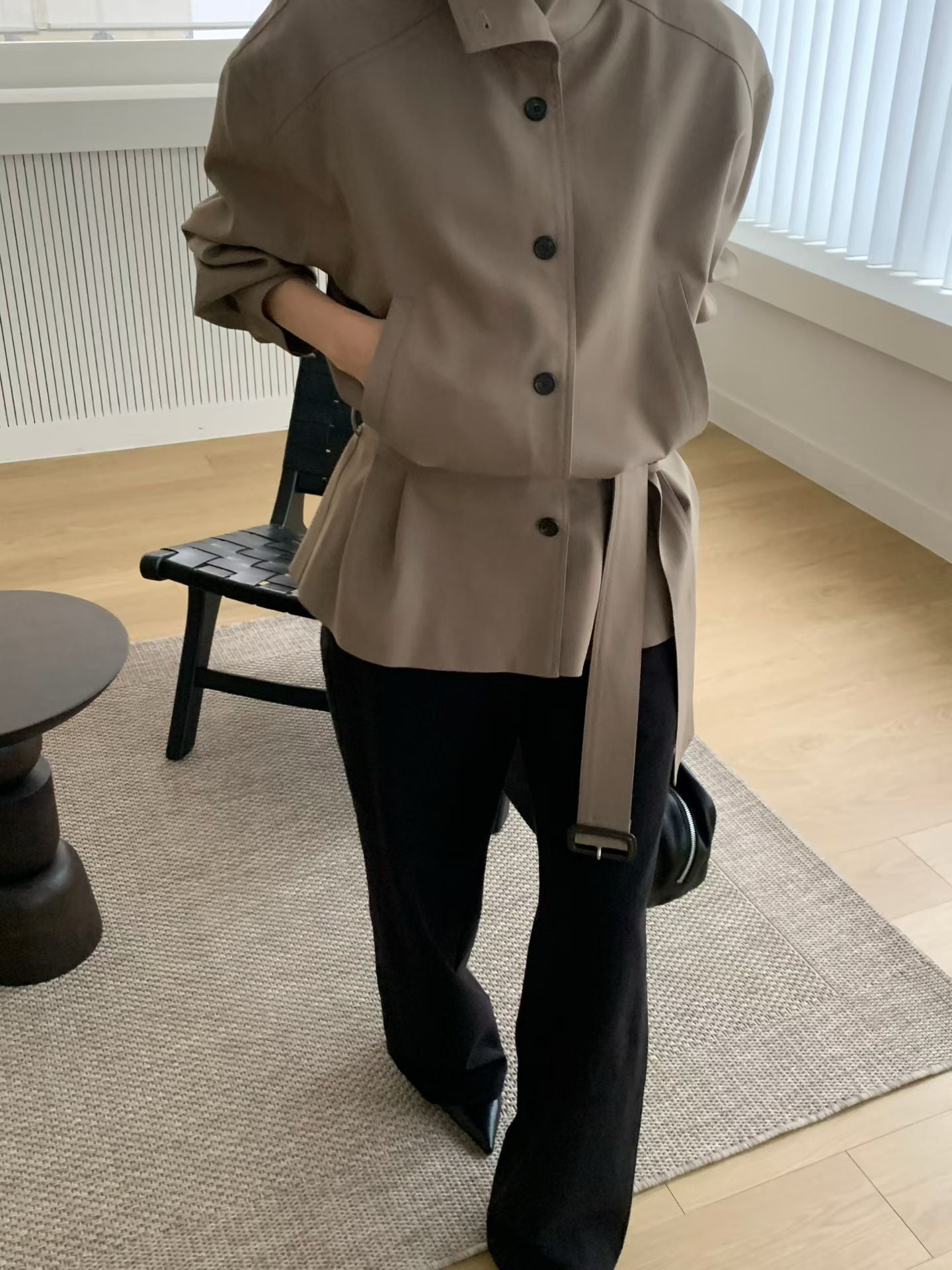 Deluxe High Neck Button Mid Trench Coat (9-11Sep超抵價$1188, 之後批發價$1288)