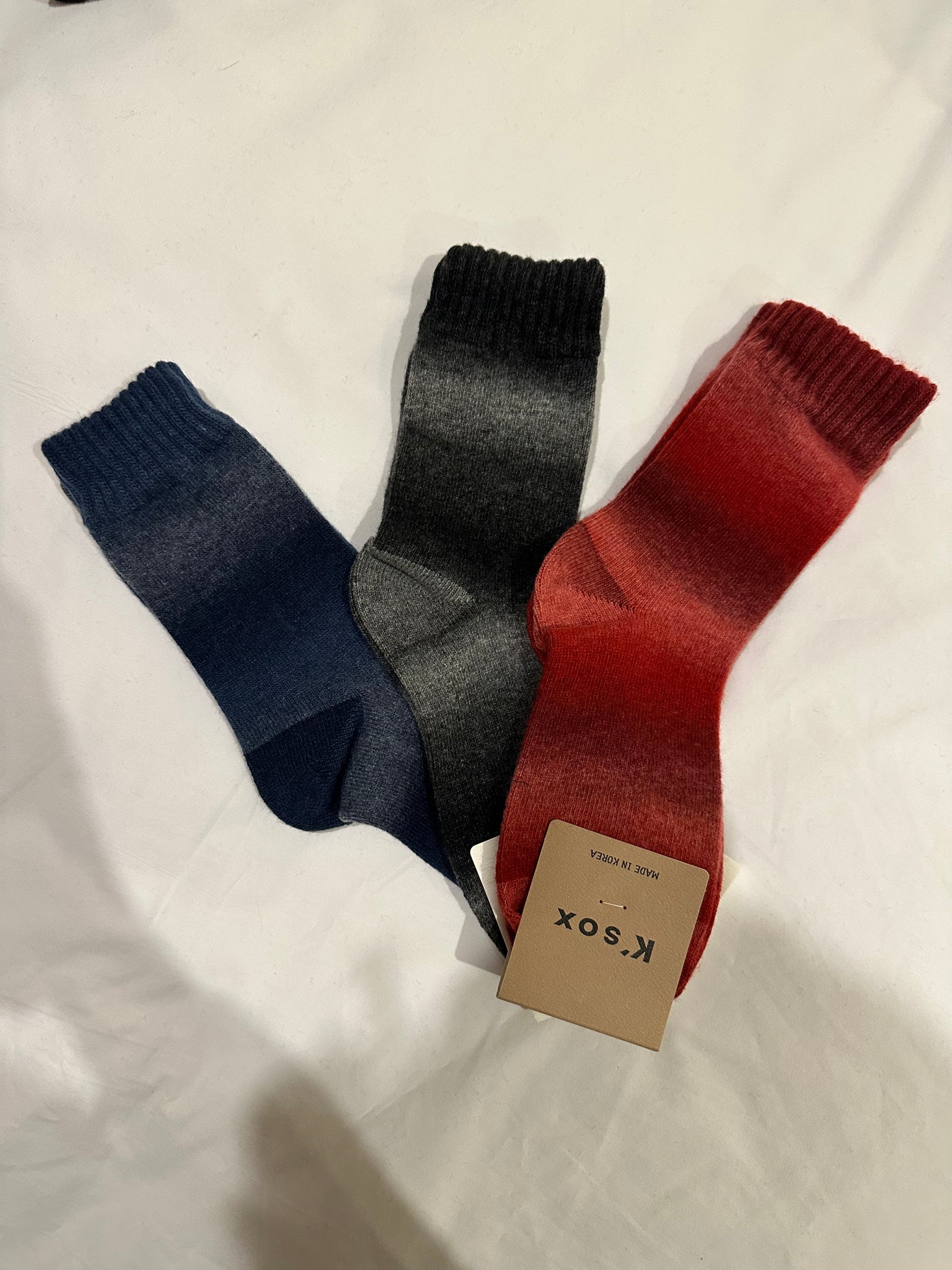 Gradient Wool Socks Set