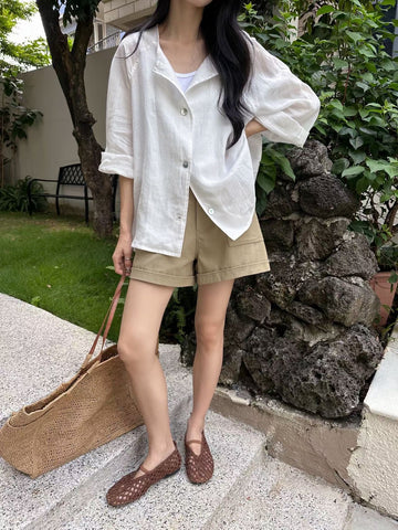 Japanese Style Linen Shirt Jacket (限時超抵快閃價$398至今晚23:59, 25-27Jun 超抵價$428, 之後批發價$468)