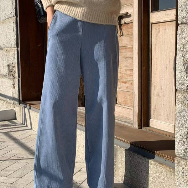 Corduroy Wide Leg Pants
