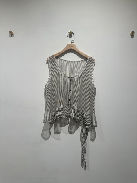 Embossed Stripe Vest