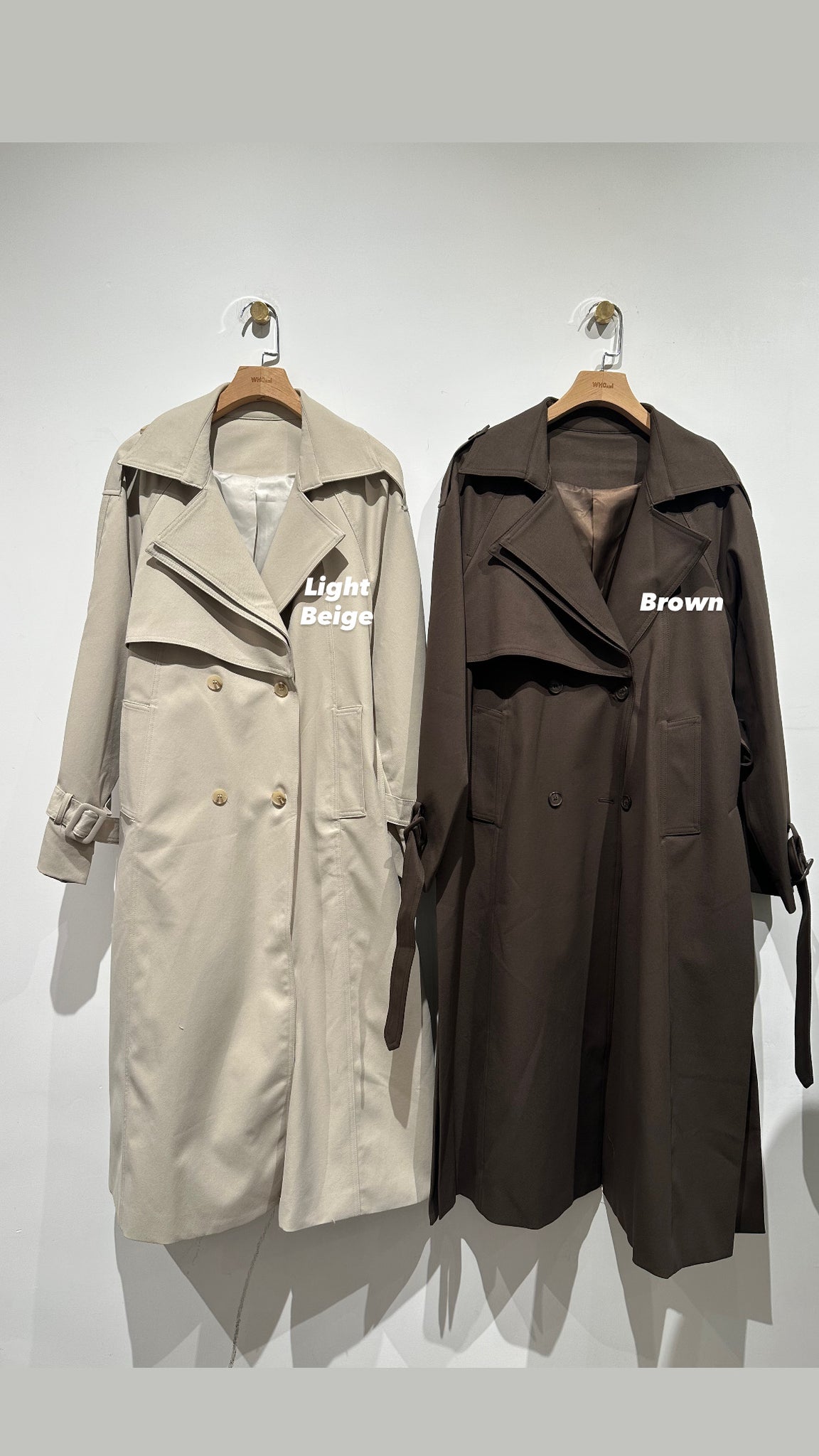 Deluxe Slit Classic Trench Coat