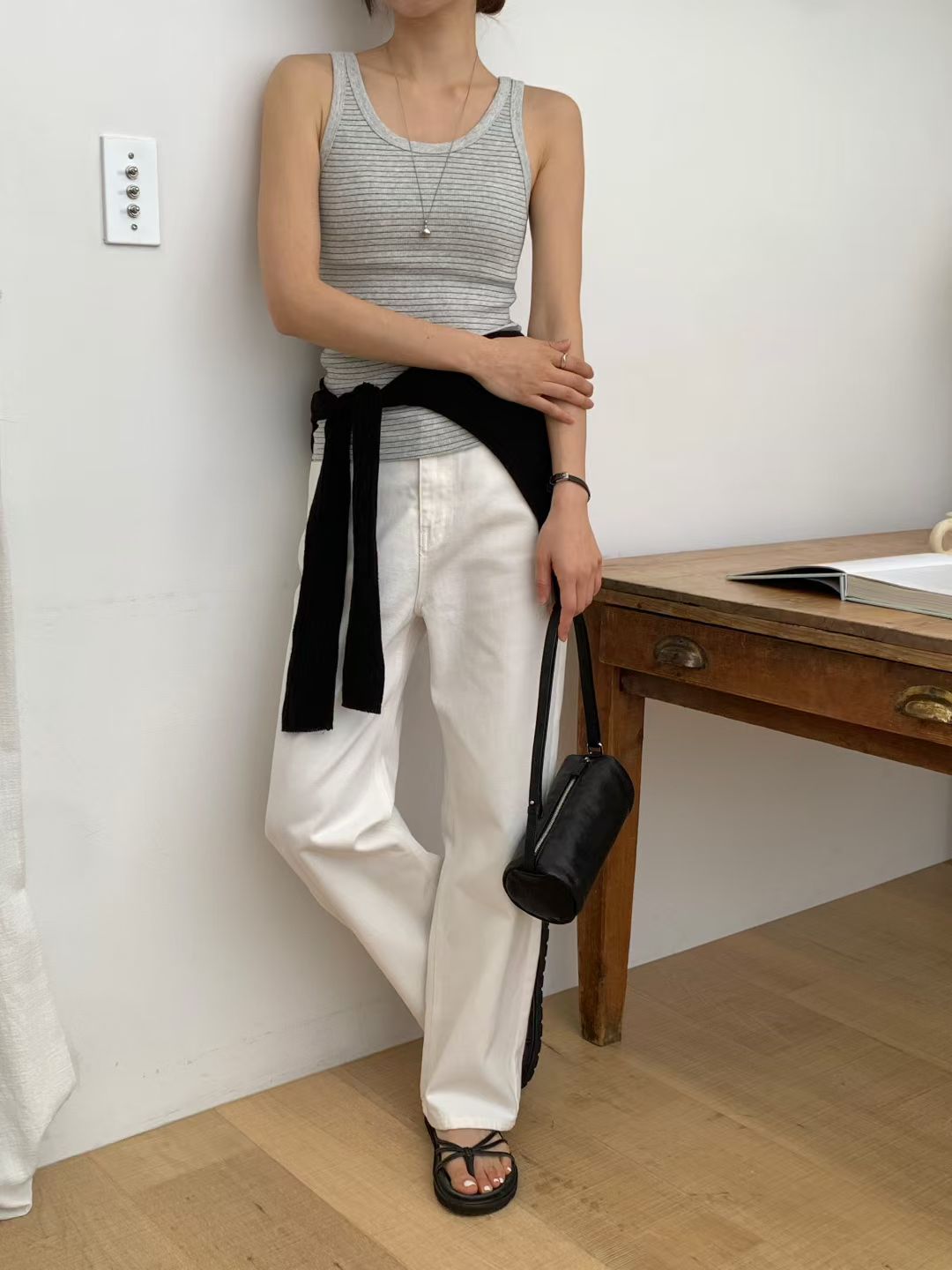 Slim Stripe Vest (加購$148)