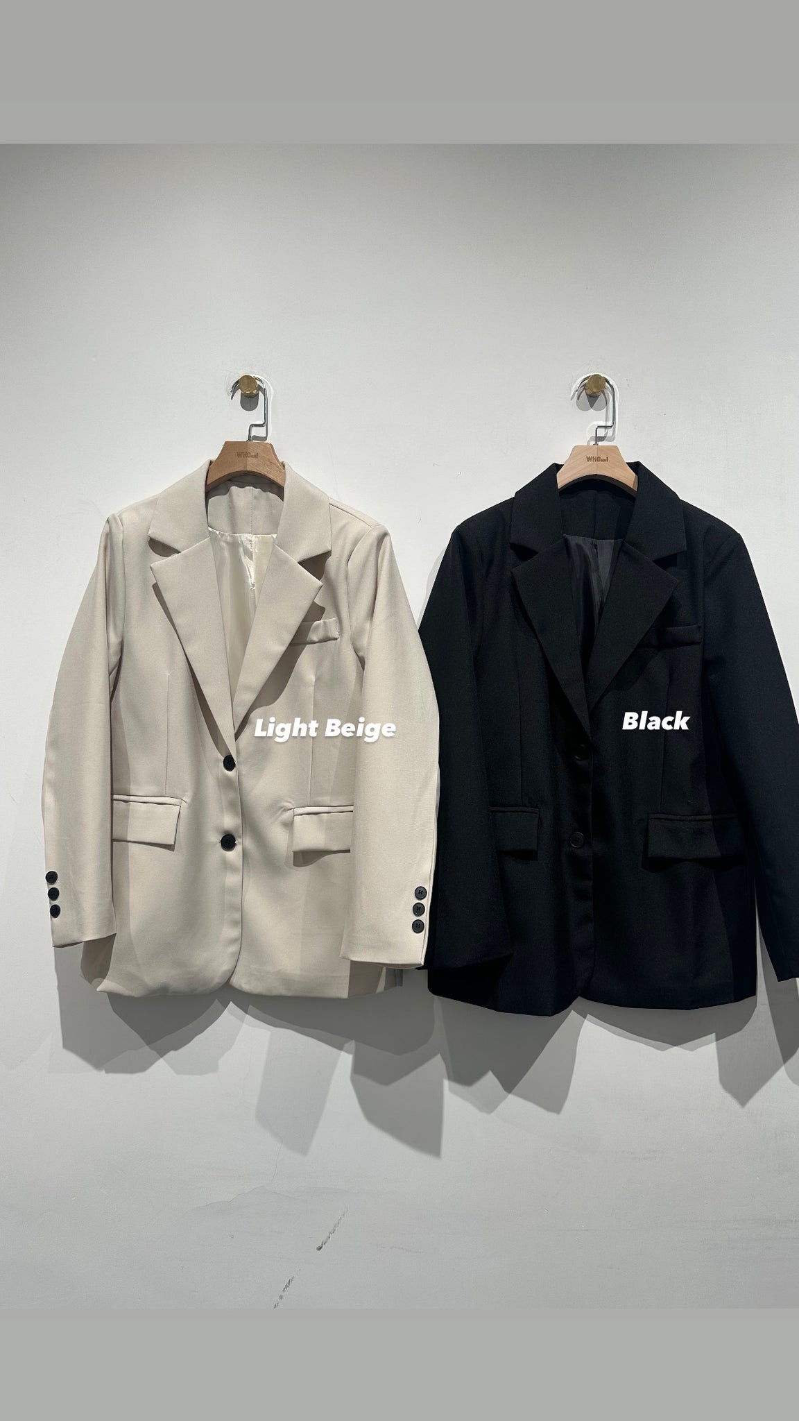 Summer Back Slit Button Blazer