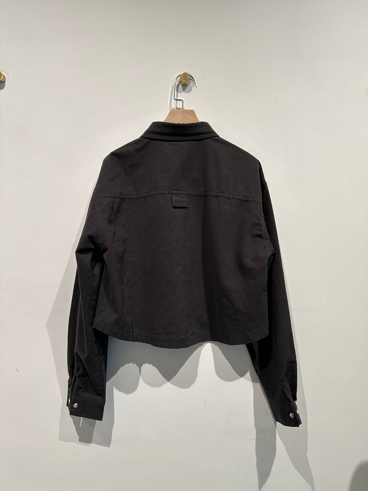 Cropped Snap Button Shirt