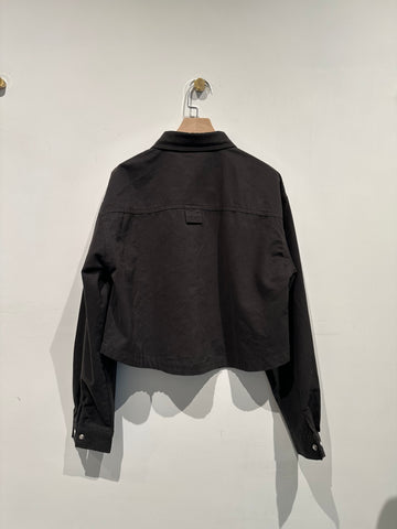 Cropped Snap Button Shirt