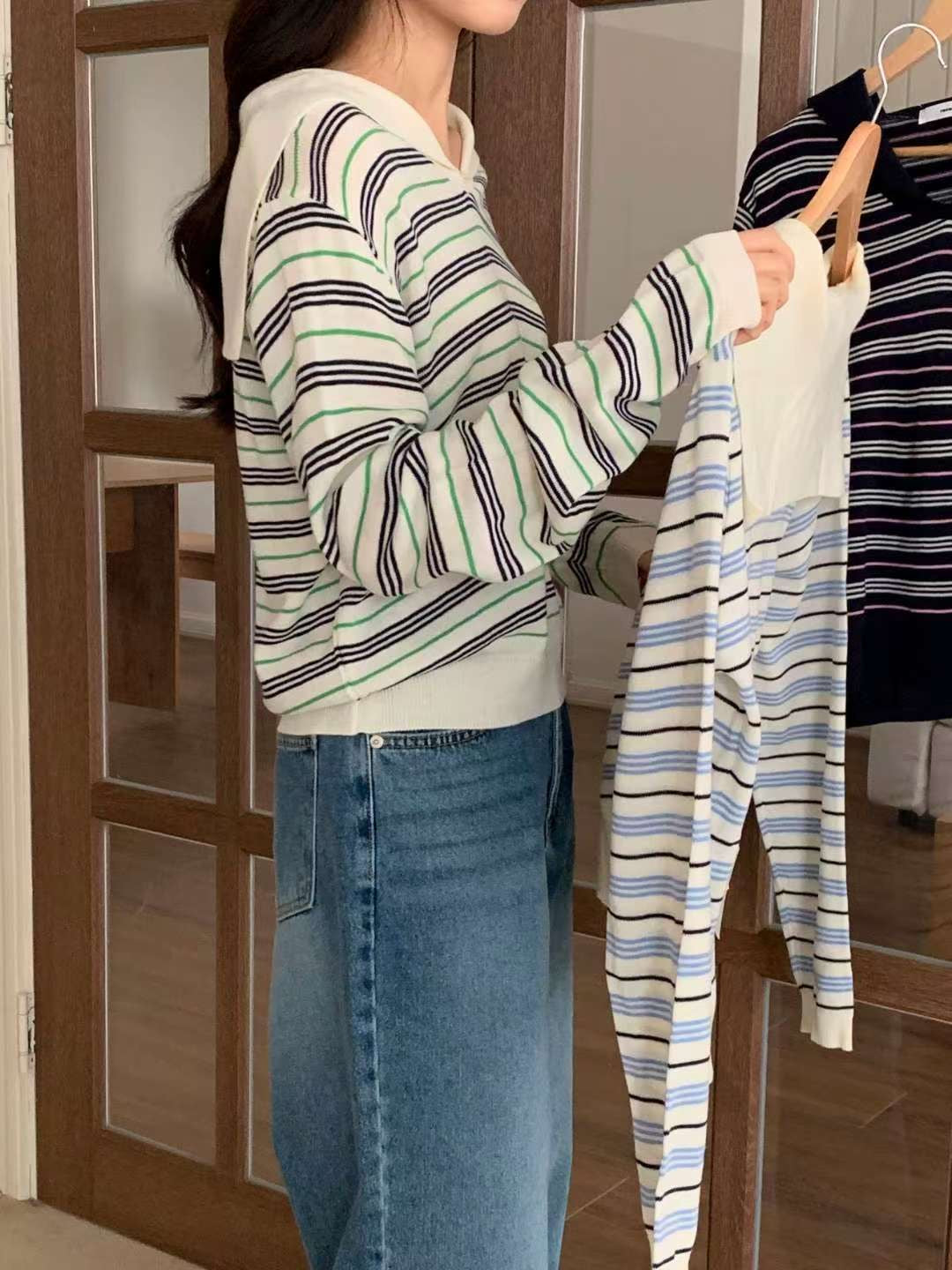 Spring Sailor Stripe Knit Top  (3-5Mar $268, 之後批發價$298）