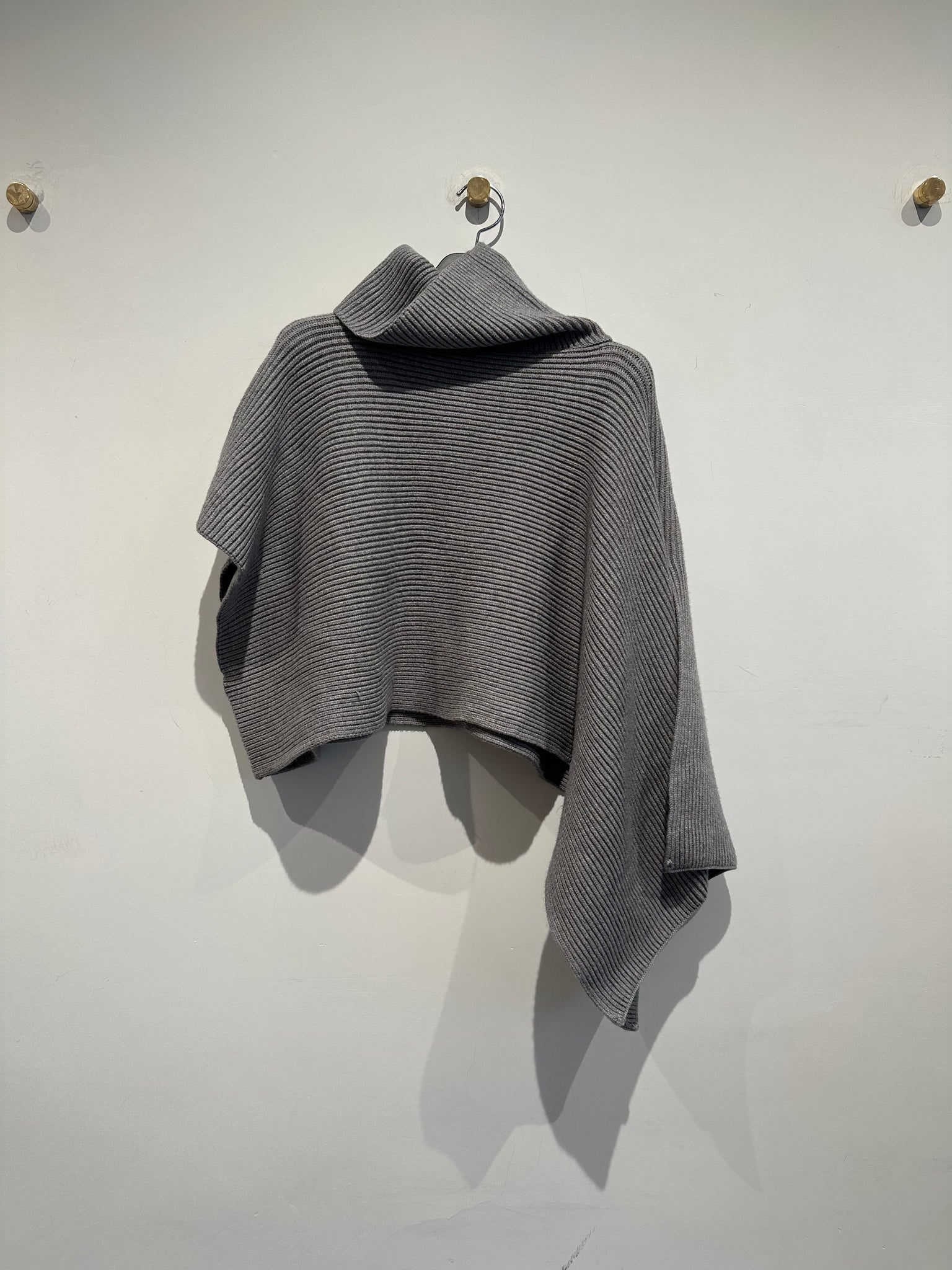 Asymmetric Ribbed Cape