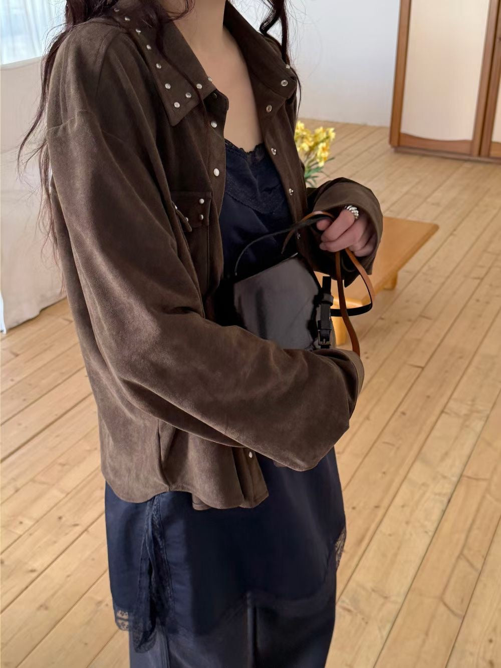 Must Buy Stud Suede Jacket